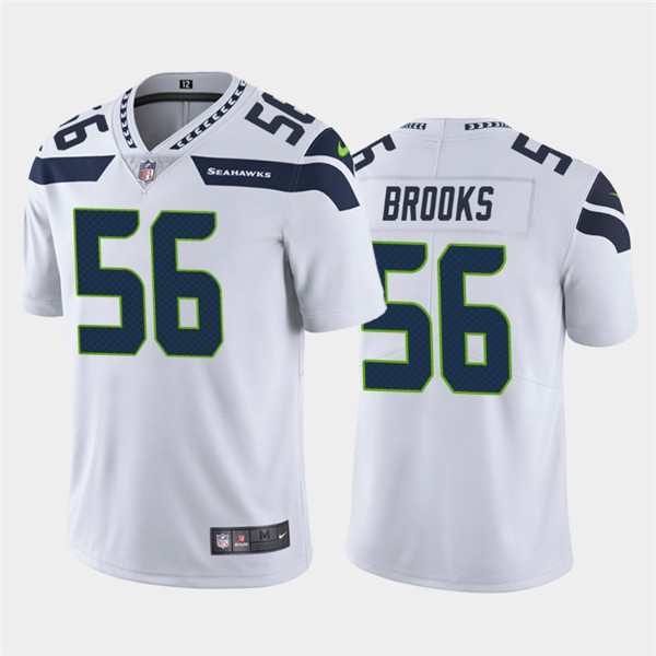 Men's Seattle Seahawks #56 Jordyn Brooks White Vapor Untouchable Limited Stitched Jersey